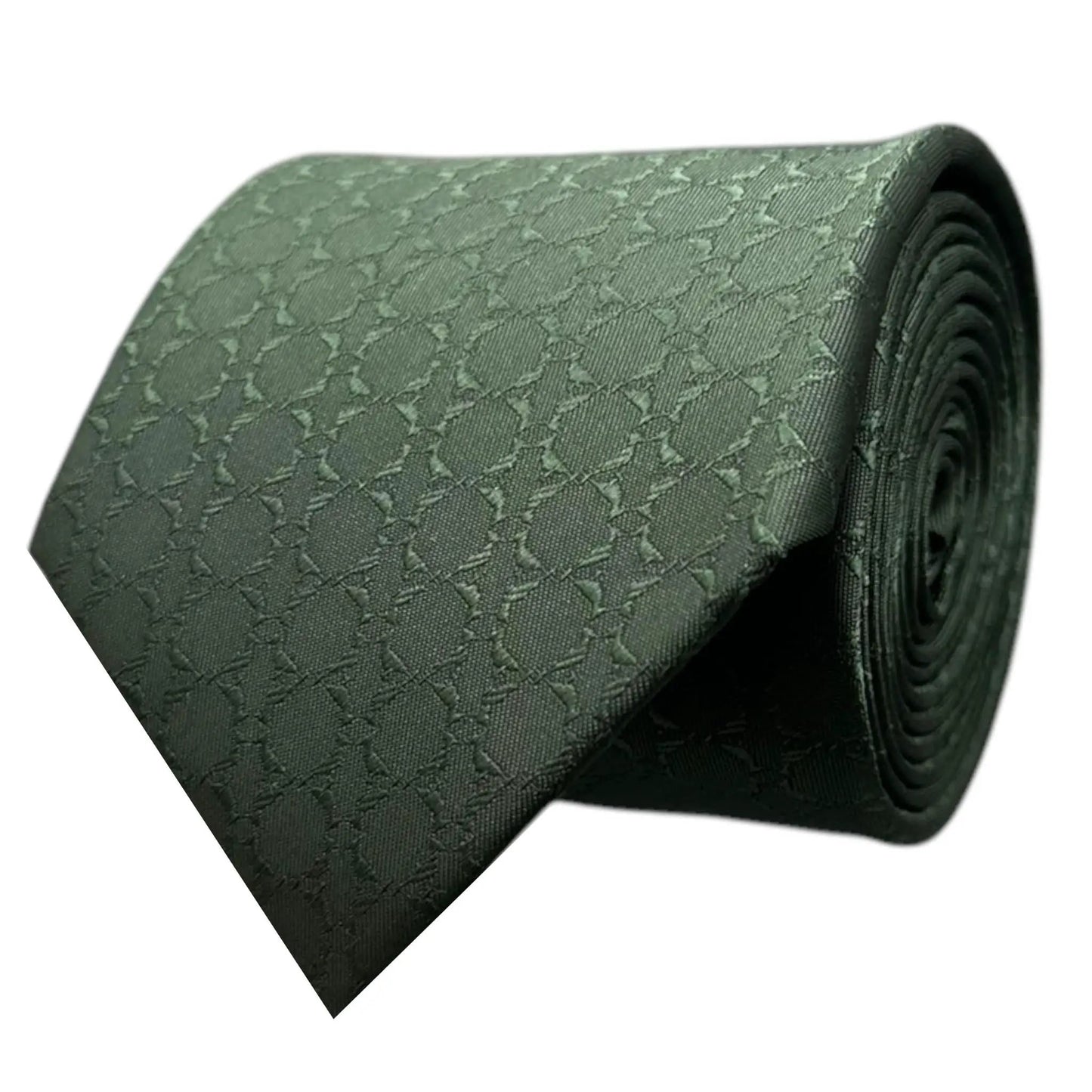 Forest Green Textured Tie by OFL Ties