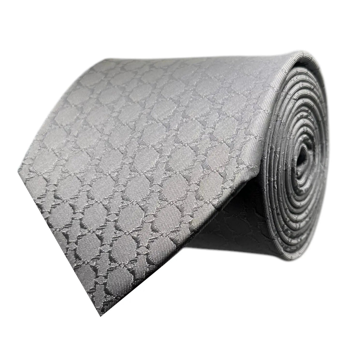 Grey Textured Tie by OFL Ties
