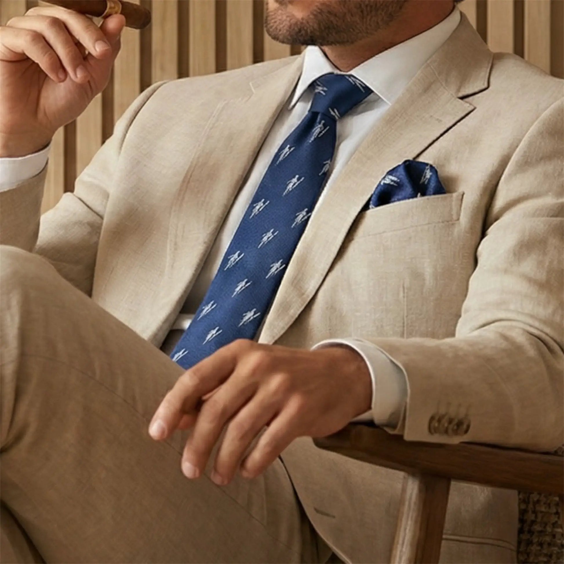 Zeus Greek God Pocket Square by OFL Ties