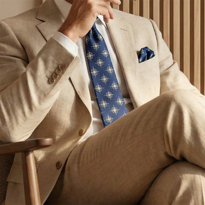 Compass Pocket Square by OFL Ties