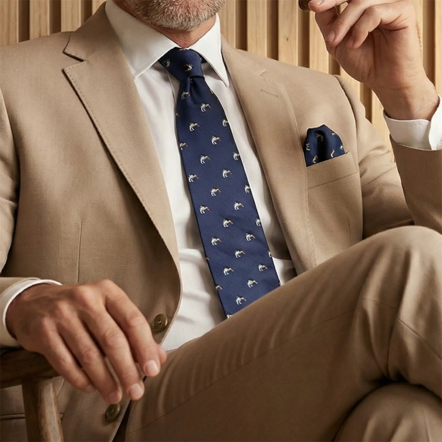 Penguin Pocket Square by OFL Ties