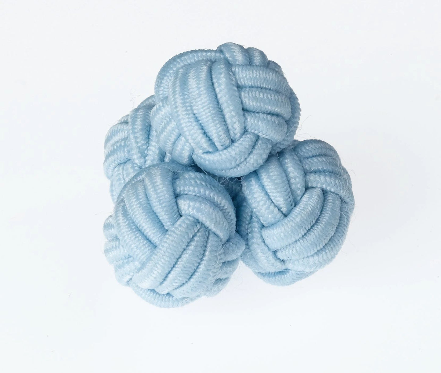 Powder Blue Knots Cufflinks Ringhart Shirting Fabrics by Ringhart Shirting Fabrics