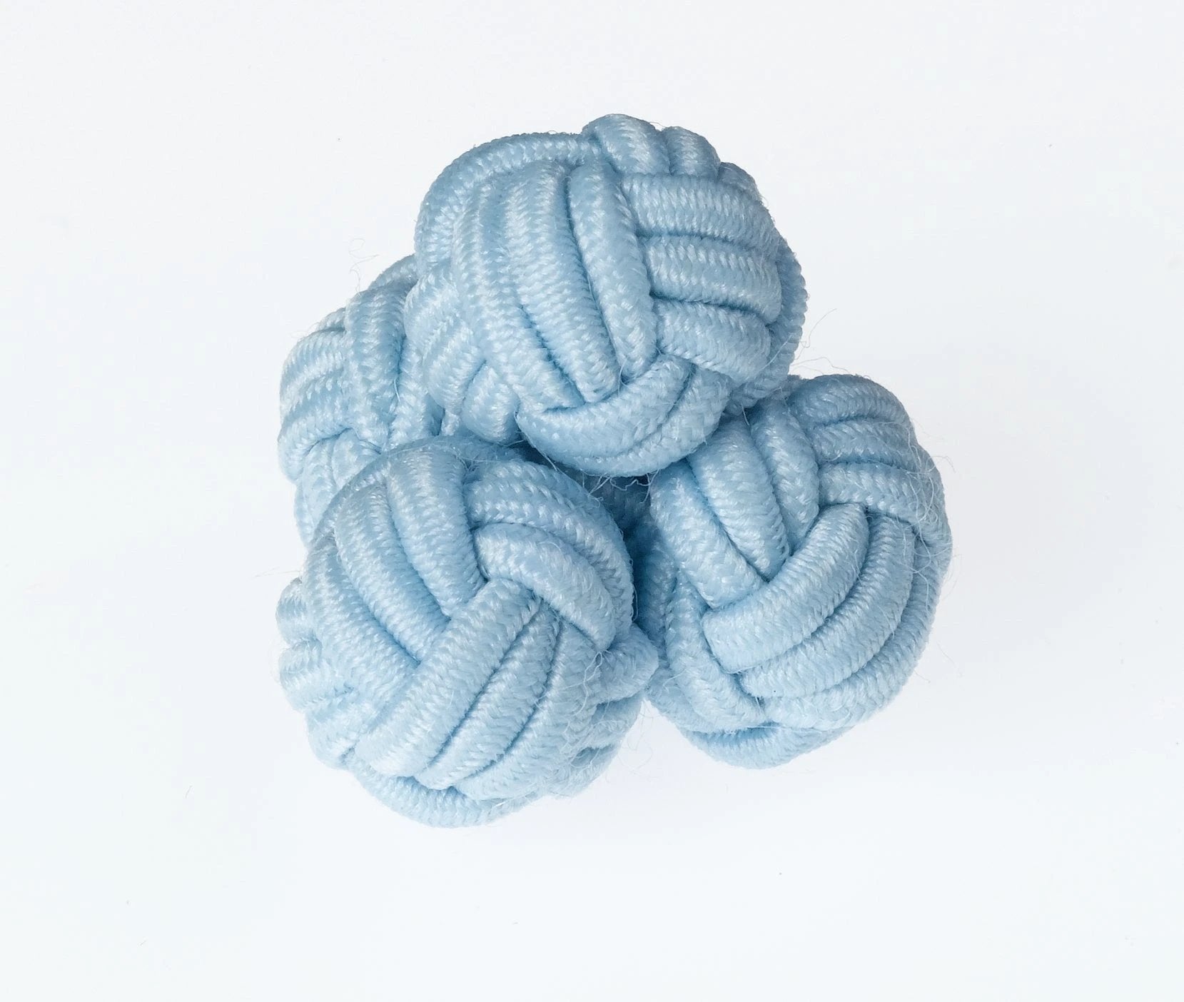 Powder Blue Knots Cufflinks Ringhart Shirting Fabrics by Ringhart Shirting Fabrics