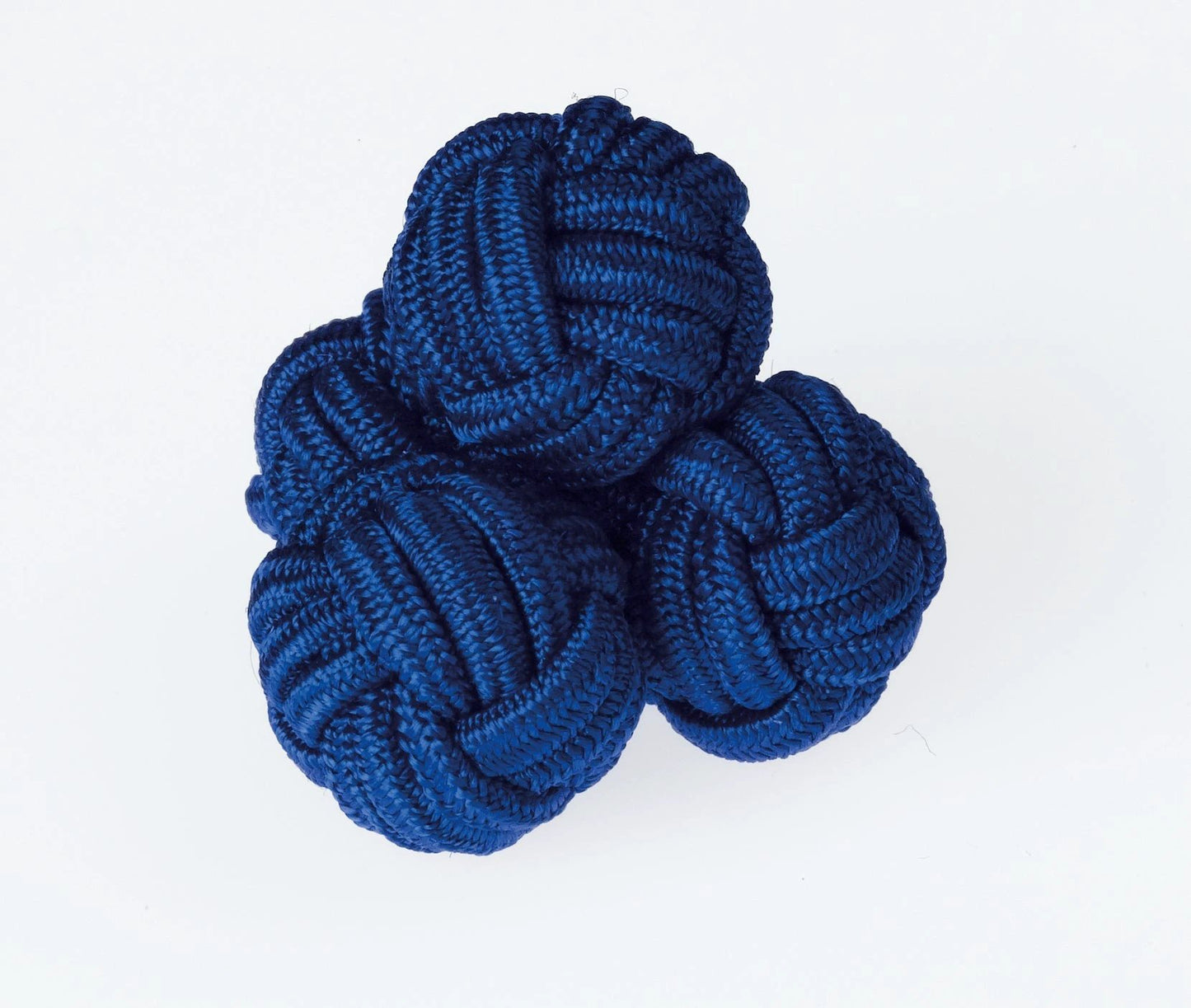 K05 Royal Knots Navy Blue Cufflinks Knotted Design For Formalwear by Ringhart Shirting Fabrics