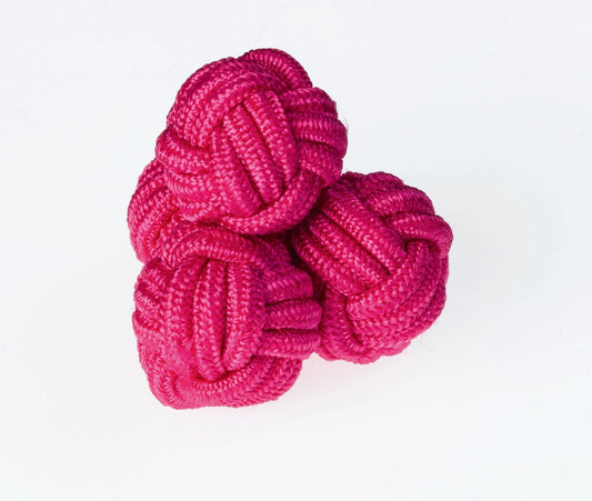 K10 Cerise Knots Cufflinks Ringhart Shirting Fabrics by Ringhart Shirting Fabrics