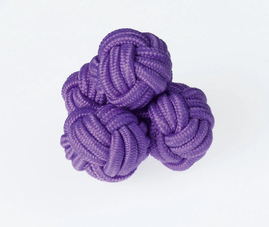 K16 Mauve Knots Cufflinks By Ringhart Shirting Fabrics by Ringhart Shirting Fabrics