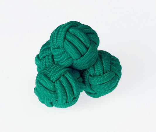 K23 Green Knots Cufflinks by Ringhart Shirting Fabrics by Ringhart Shirting Fabrics