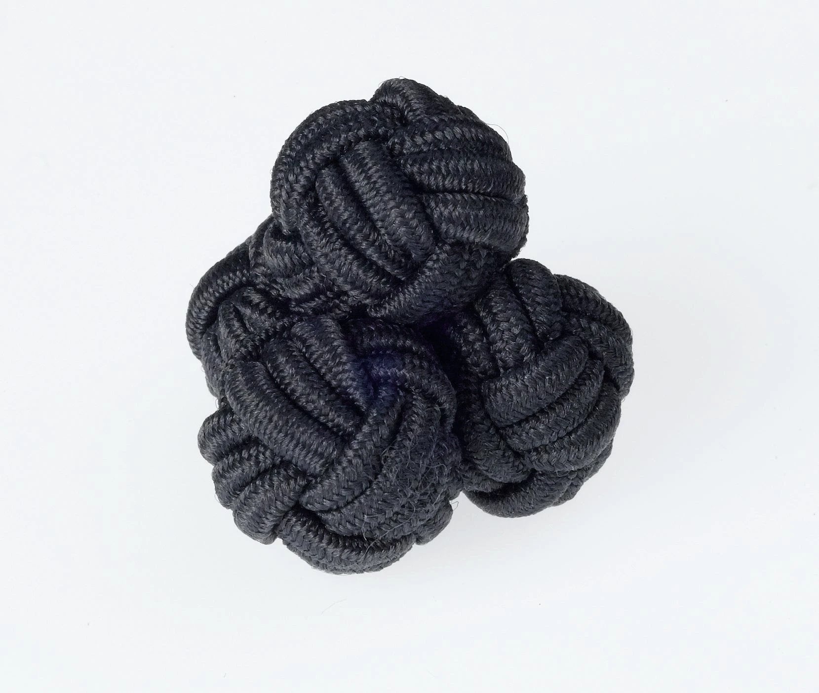 Charcoal Knot Cufflinks by Ringhart Shirting Fabrics by Ringhart Shirting Fabrics