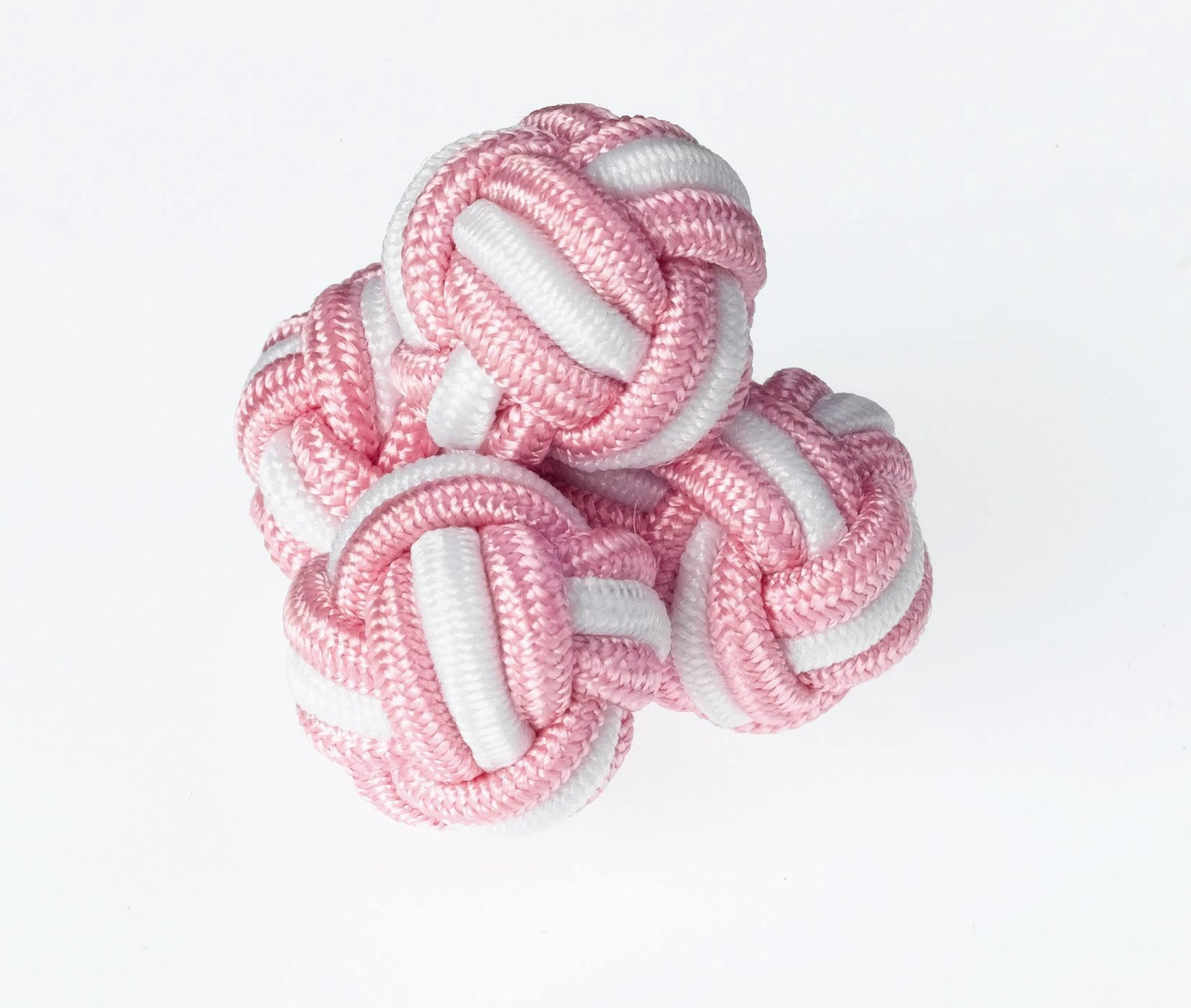 K32 Pink and White Knots Cufflinks by Ringhart Shirting Fabrics by Ringhart Shirting Fabrics