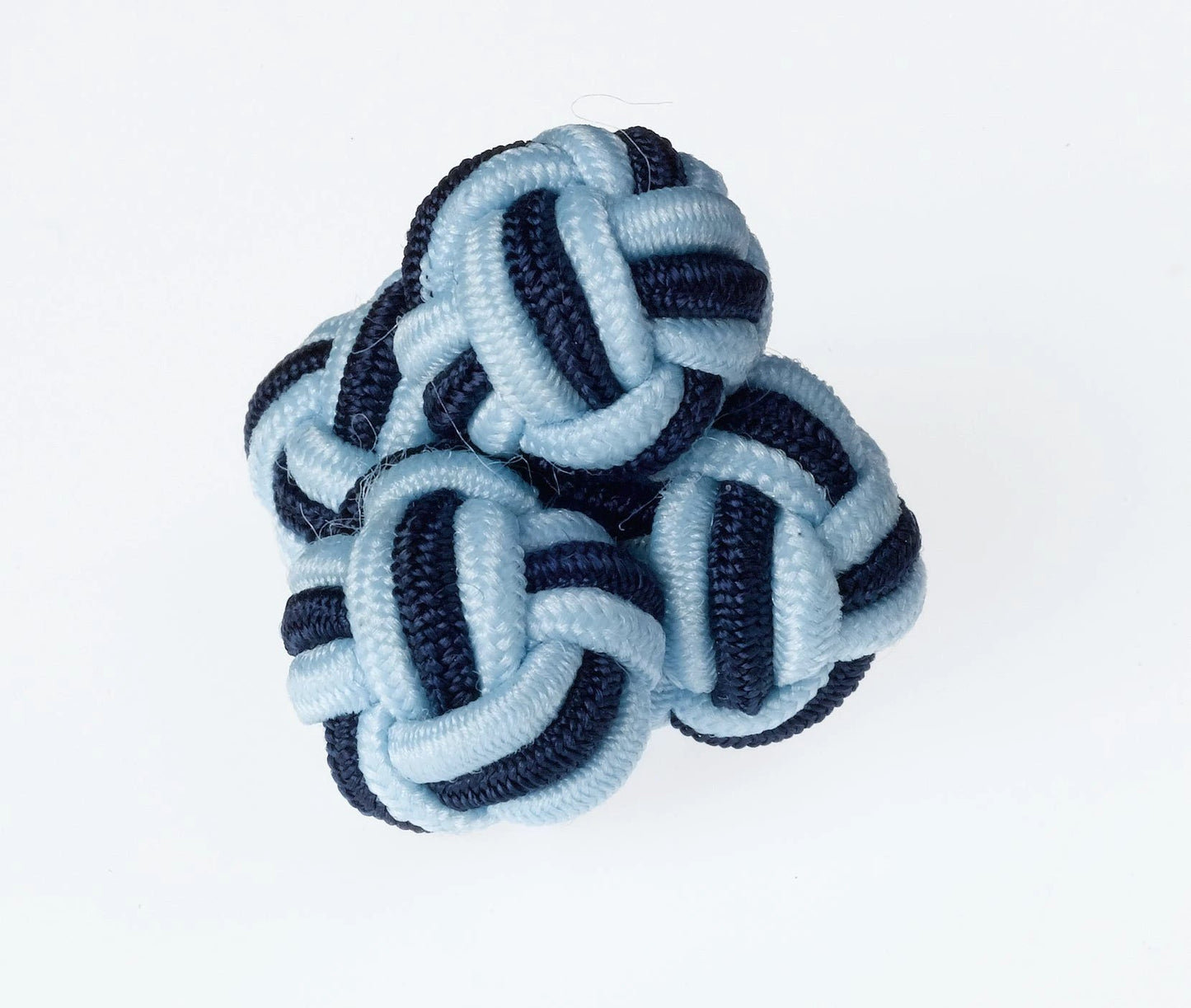 K38 Sky Navy Knots Cufflinks by Ringhart Shirting Fabrics by Ringhart Shirting Fabrics