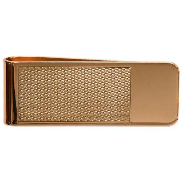 Money Clip In Gold by Benson & Clegg