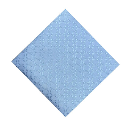 Pastel Blue Textured Pocket Square by OFL Ties