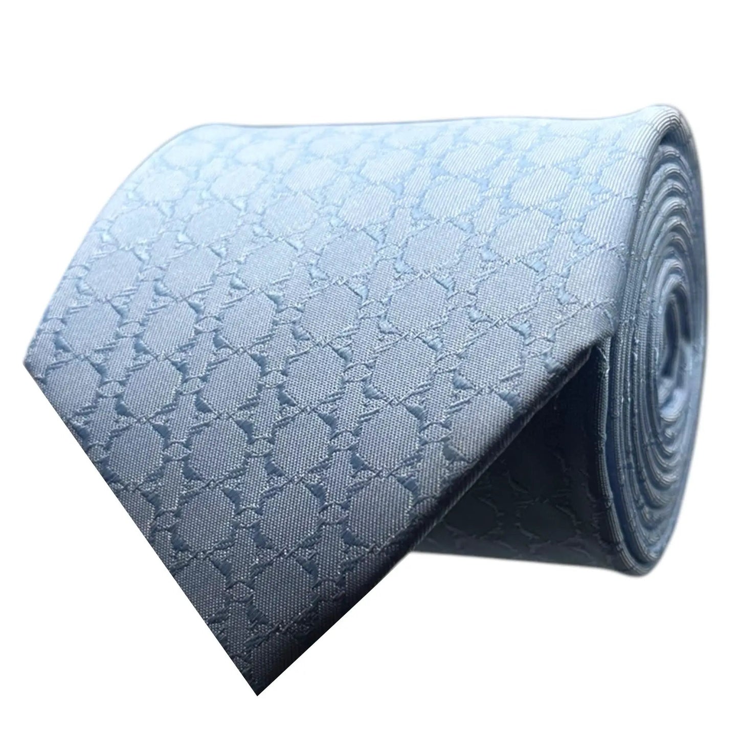 Pastel Blue Textured Tie by OFL Ties