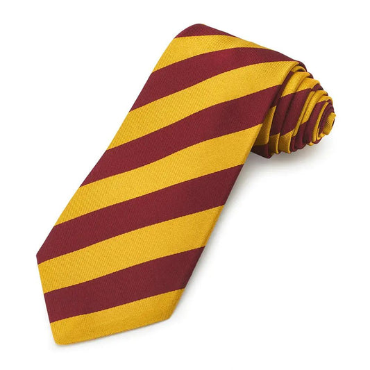 11th Hussars Prince Albert's Own Three-Fold Silk Reppe Tie by Benson & Clegg