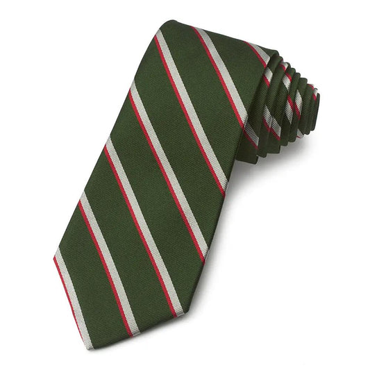 Intelligence Corps Three-Fold Silk Reppe Tie by Benson & Clegg