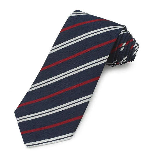 Royal Corps Of Transport Three-Fold Silk Reppe Tie by Benson & Clegg