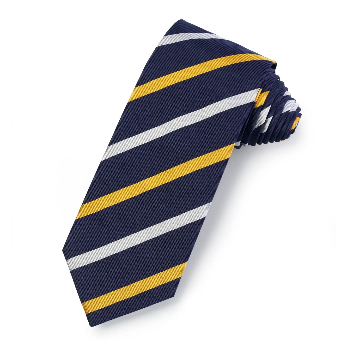 Bombay Grenadiers Three-Fold Silk Reppe Tie by Benson & Clegg