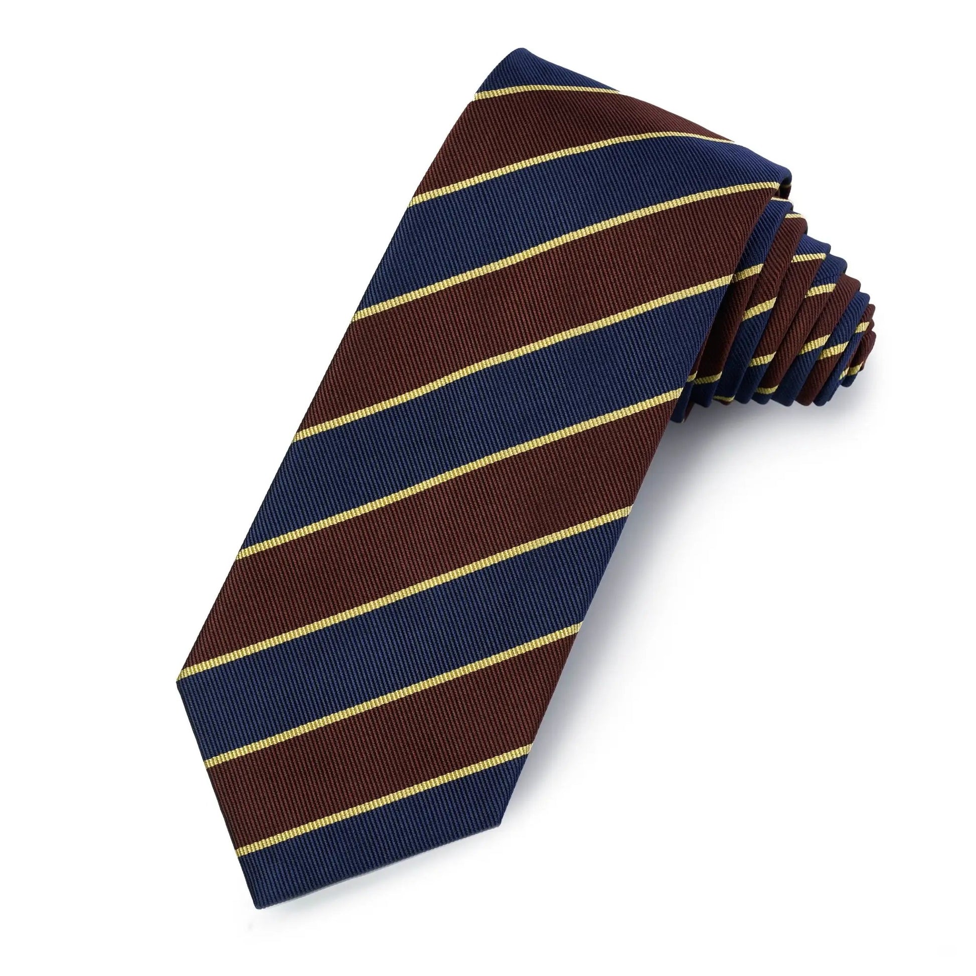 Indian Army General Three-Fold Silk Reppe Tie by Benson & Clegg