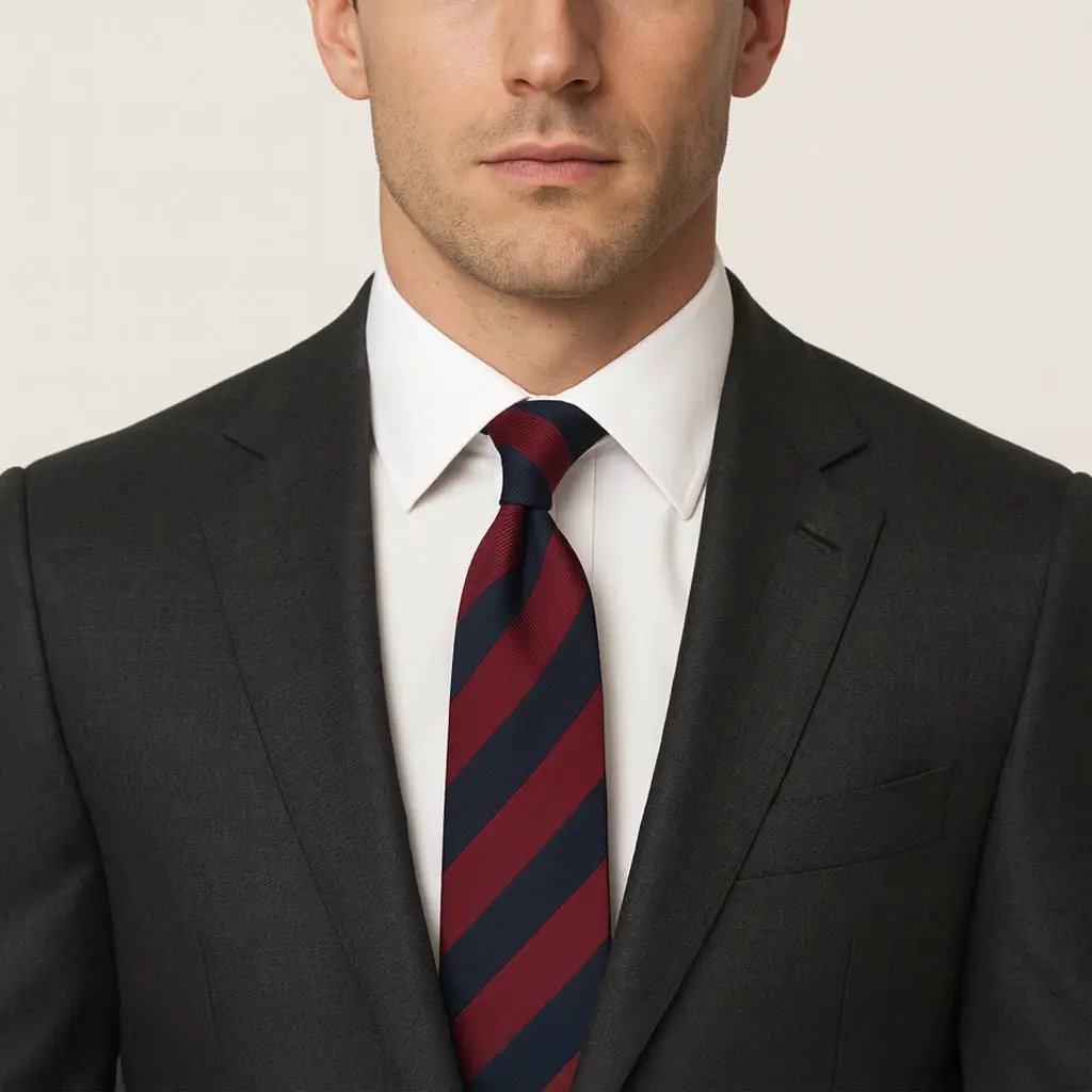 Brigade Of Guards Household Division Three-Fold Silk Tie by Benson & Clegg
