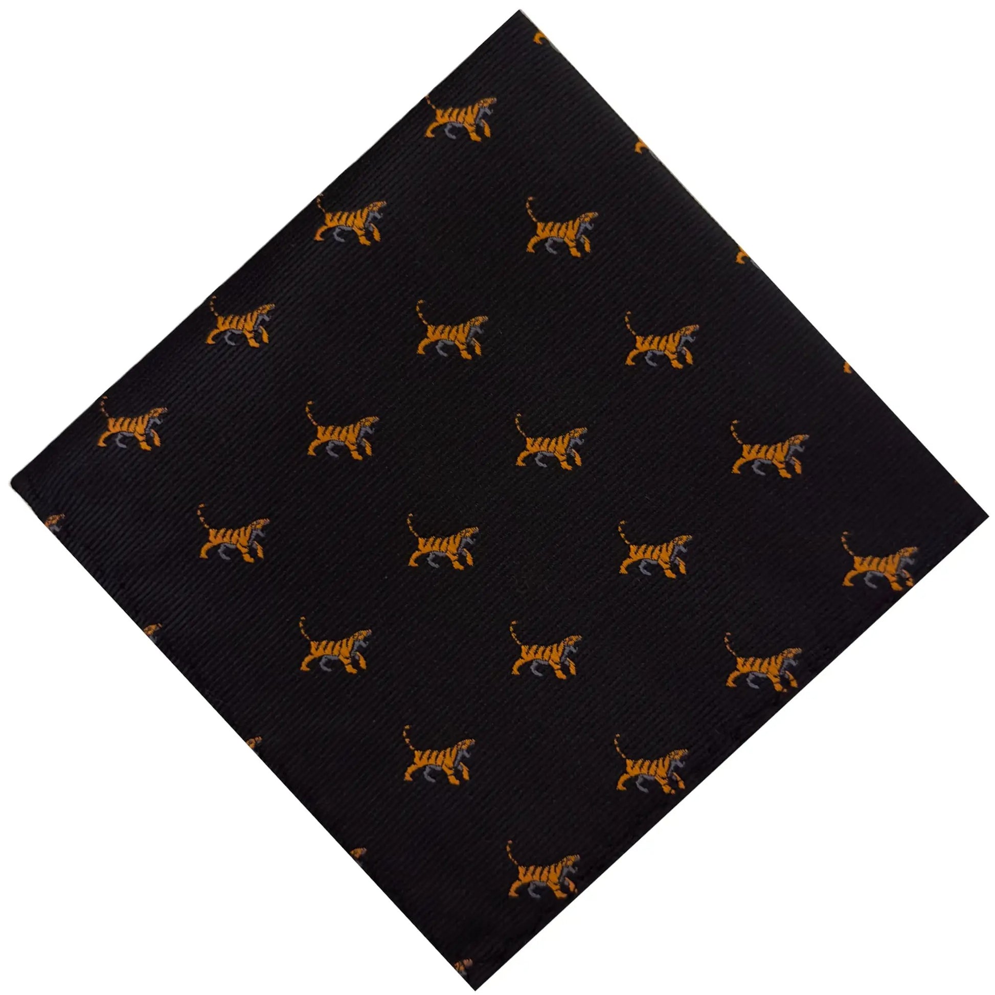Tiger Pocket Square by OFL Ties