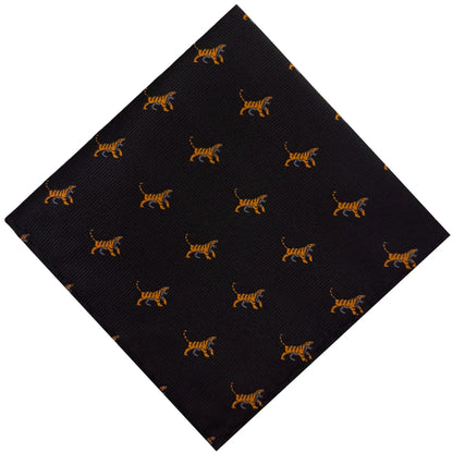 Tiger Pocket Square by OFL Ties