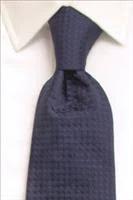 Handmade Navy Plain Silk Tie for the Luxury Professional Man by whtshirtmakers.com