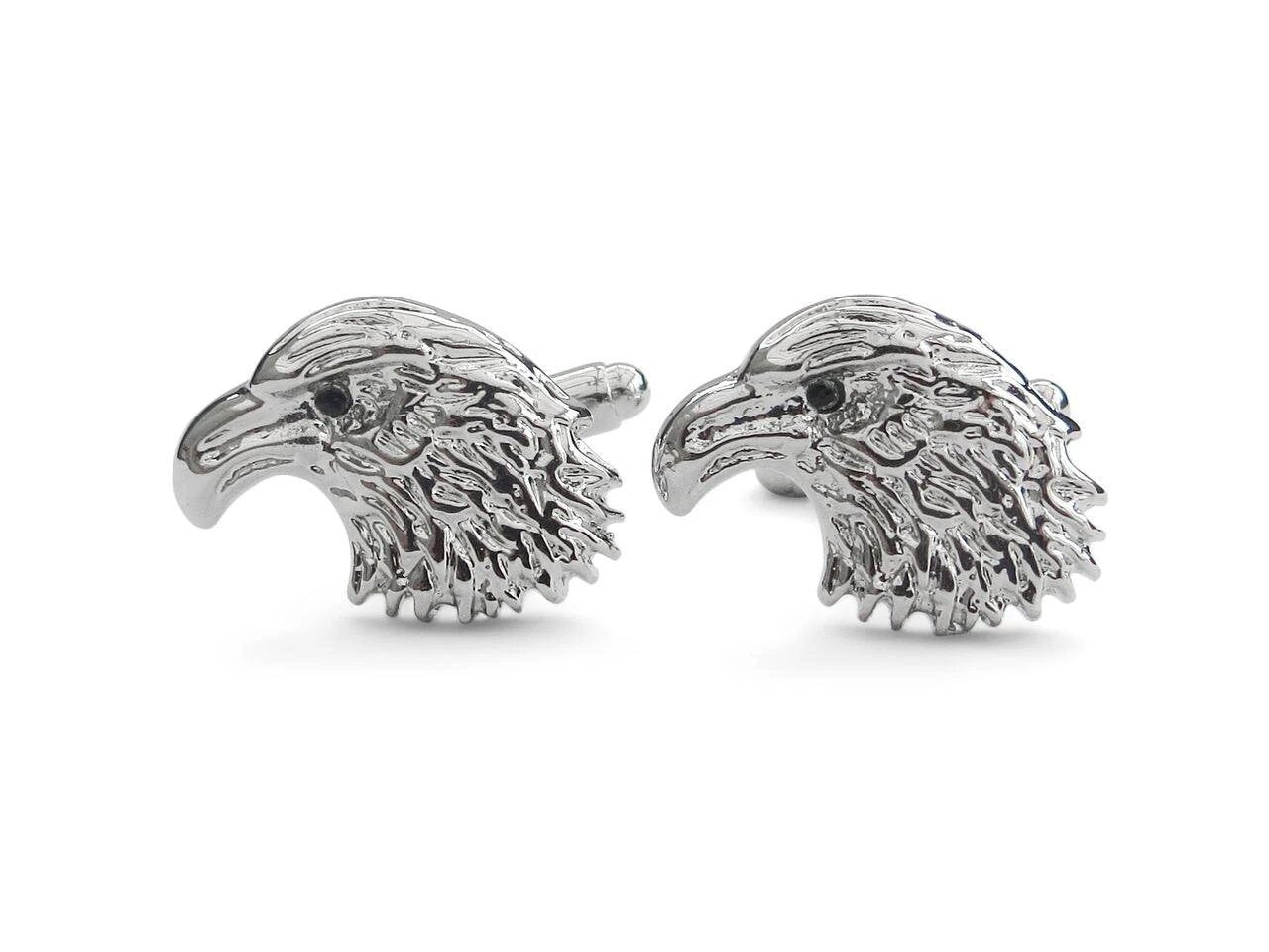 silver bald eagle cufflinks by Frederick Thomas Handmade Mens Ties
