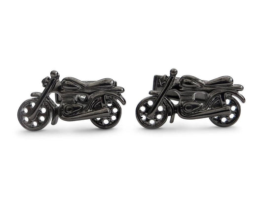 black motorbike cufflinks by Frederick Thomas Handmade Mens Ties