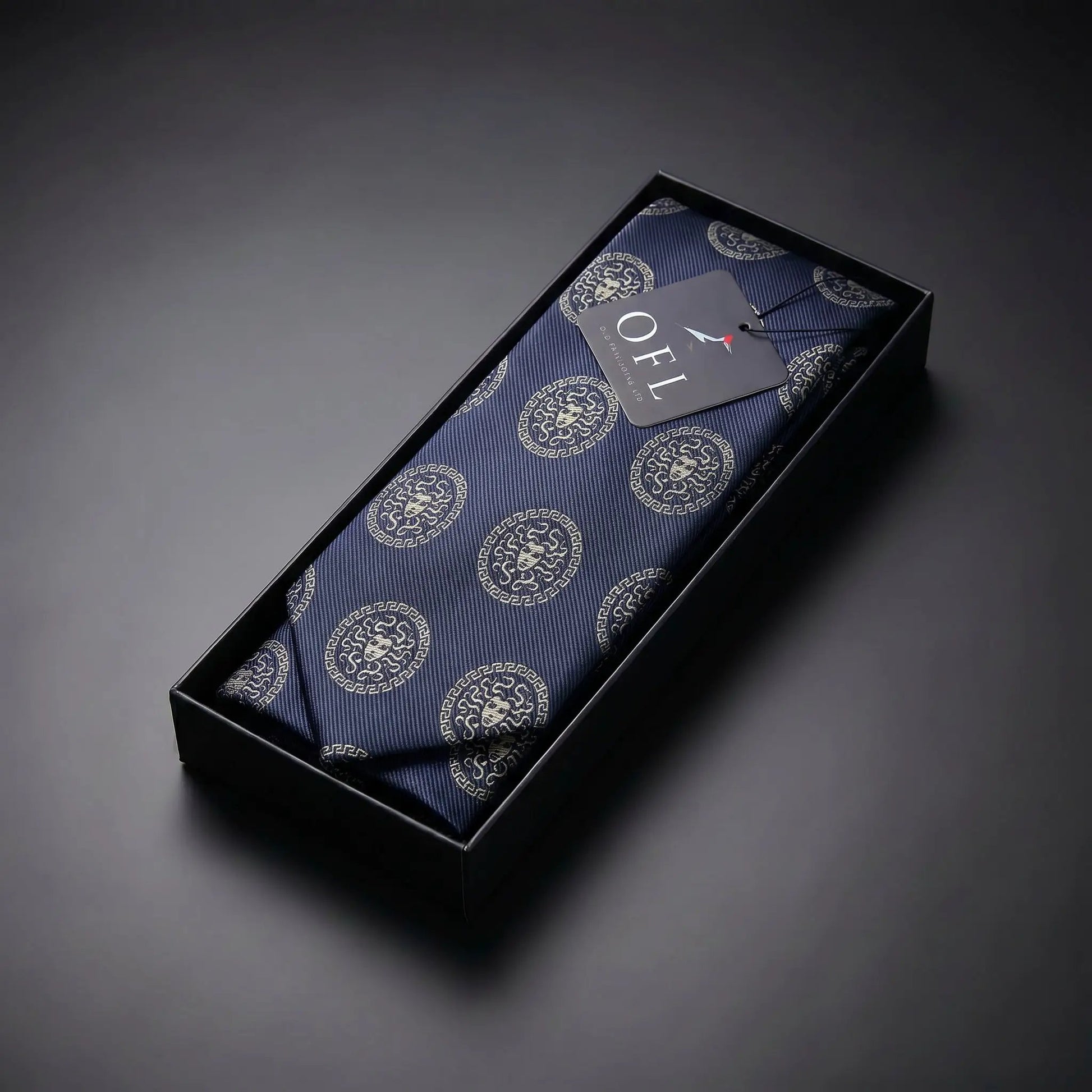 Medusa Tie Black & Gold by OFL Ties