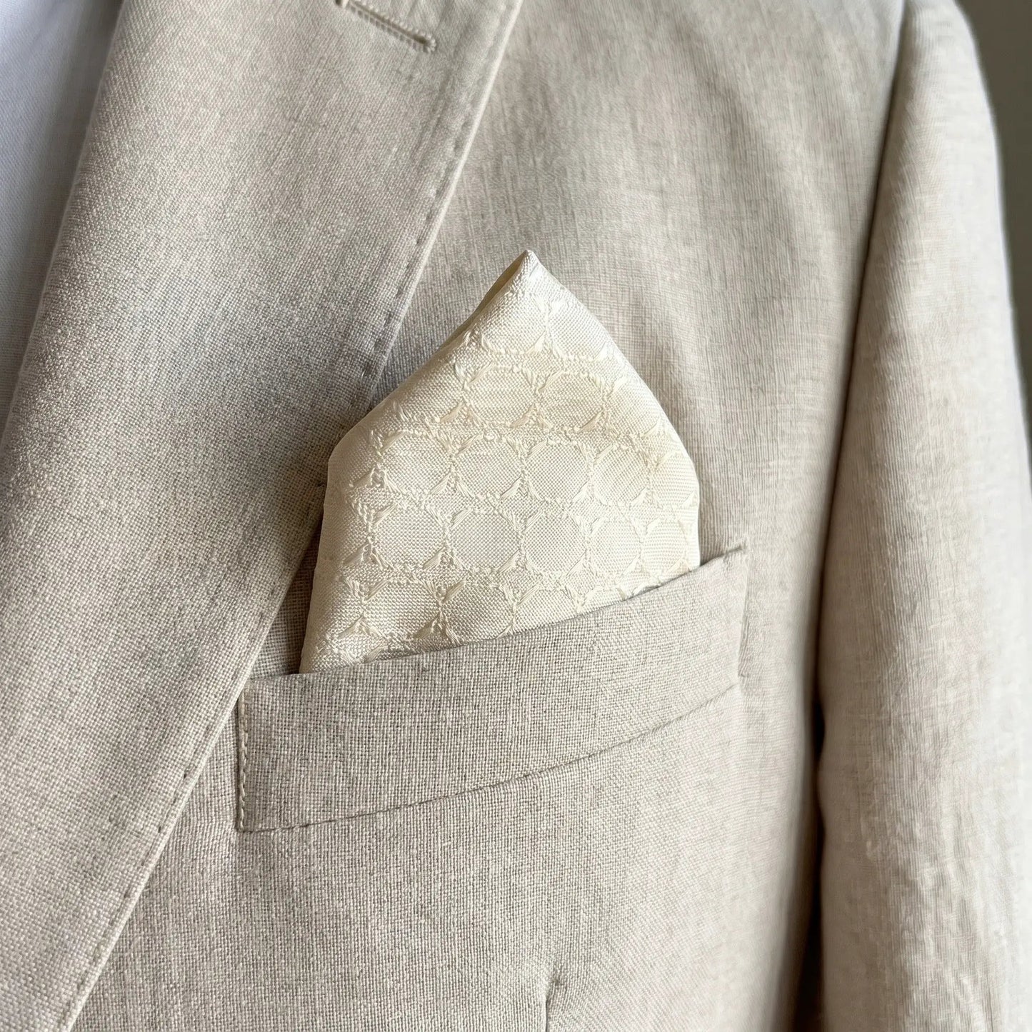 Stone Textured Pocket Square by OFL Ties