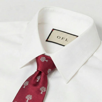Tree Tie Red & Silver by OFL Ties