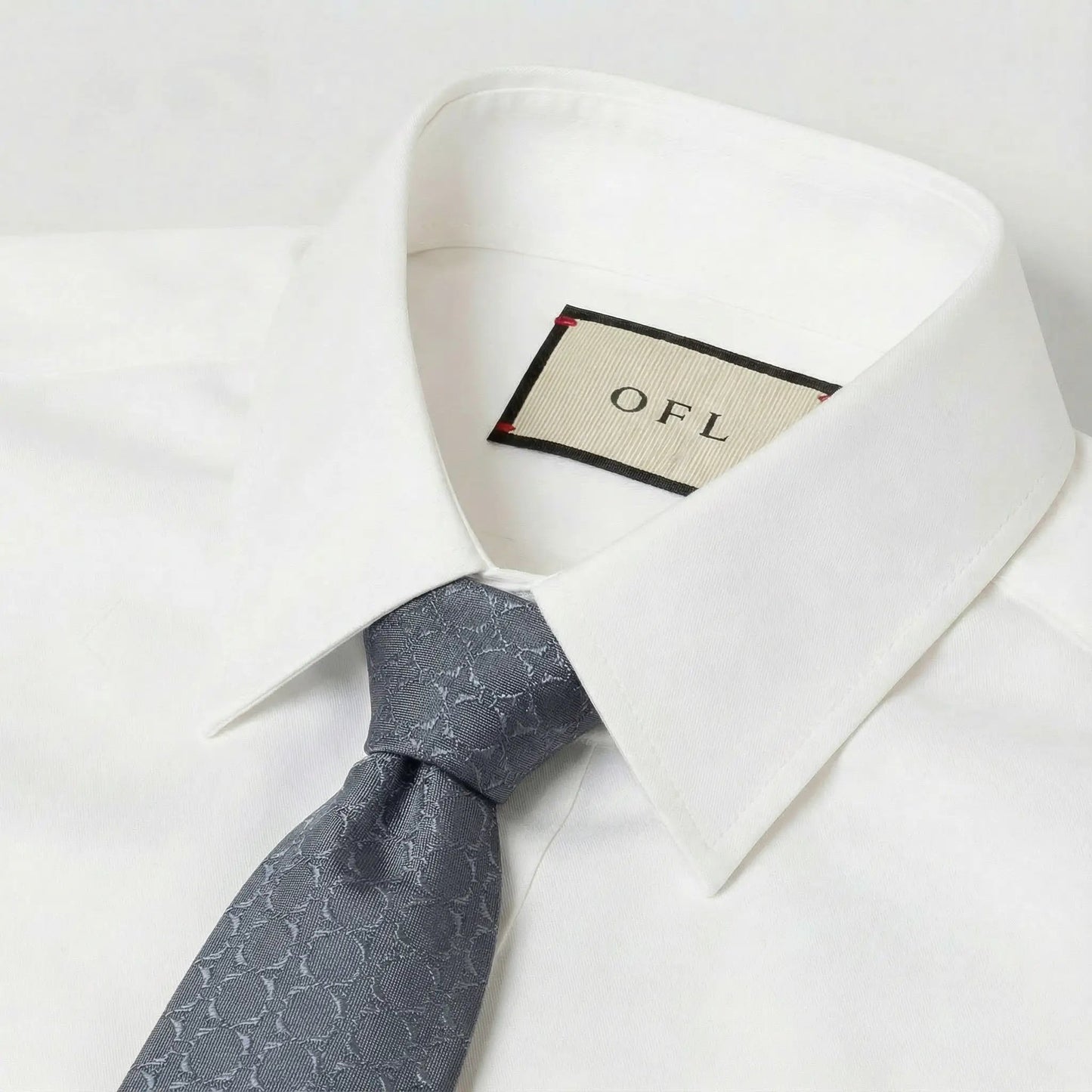 Steel Blue Textured Tie by OFL Ties