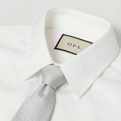 Iceberg Blue Textured Tie by OFL Ties