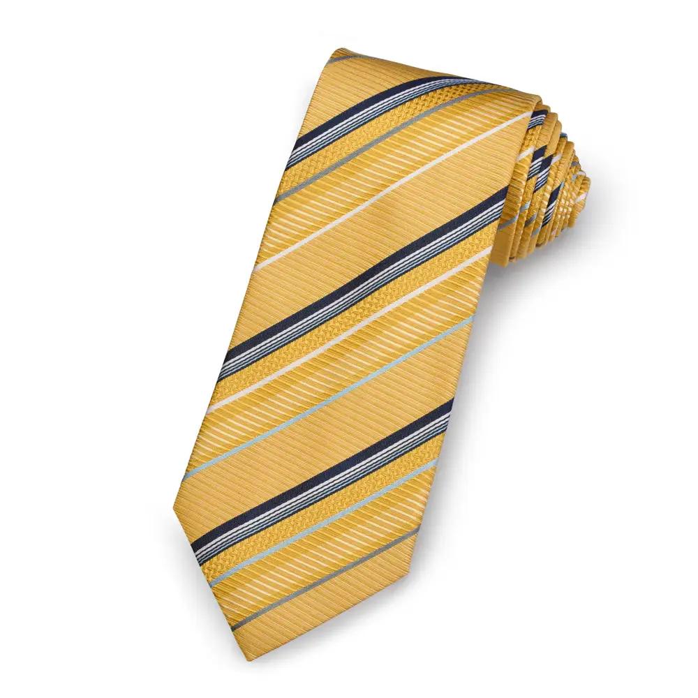 The Pembroke Silk Stripe Tie by Benson & Clegg